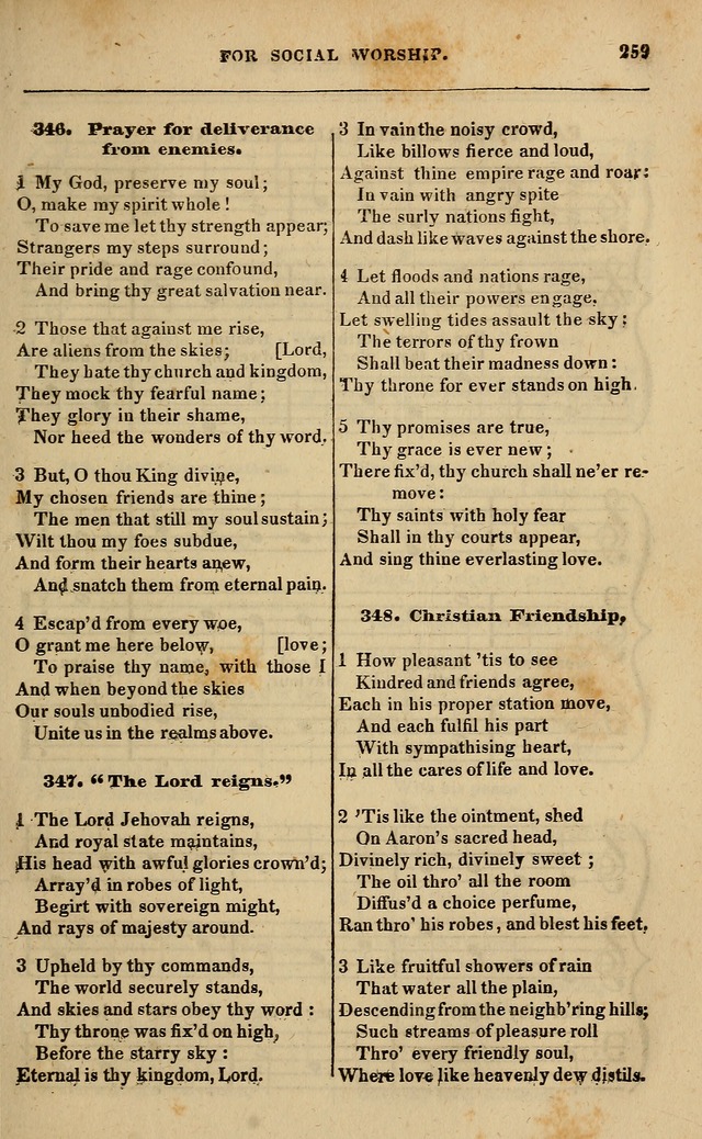 Spiritual songs, for social worship: adapted to the use of families and private circles in seasons of revival, to missionary meetings, to the monthly concert, and other occasions of special interest page 264