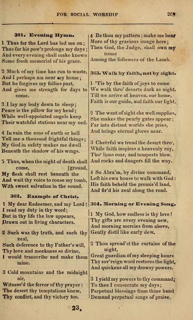 Spiritual songs, for social worship: adapted to the use of families and private circles in seasons of revival, to missionary meetings, to the monthly concert, and other occasions of special interest page 274