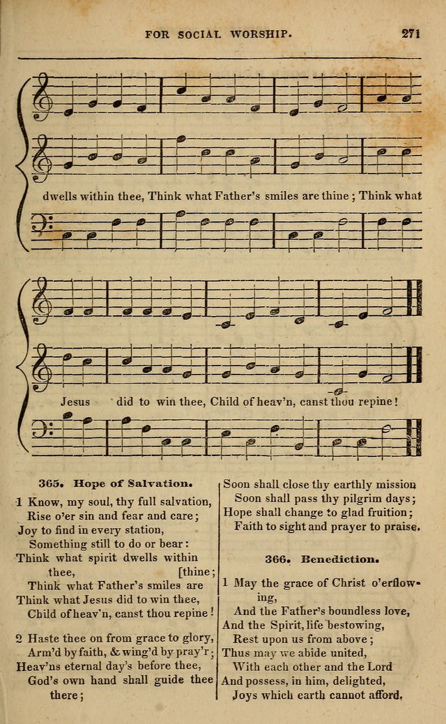 Spiritual songs, for social worship: adapted to the use of families and private circles in seasons of revival, to missionary meetings, to the monthly concert, and other occasions of special interest page 276