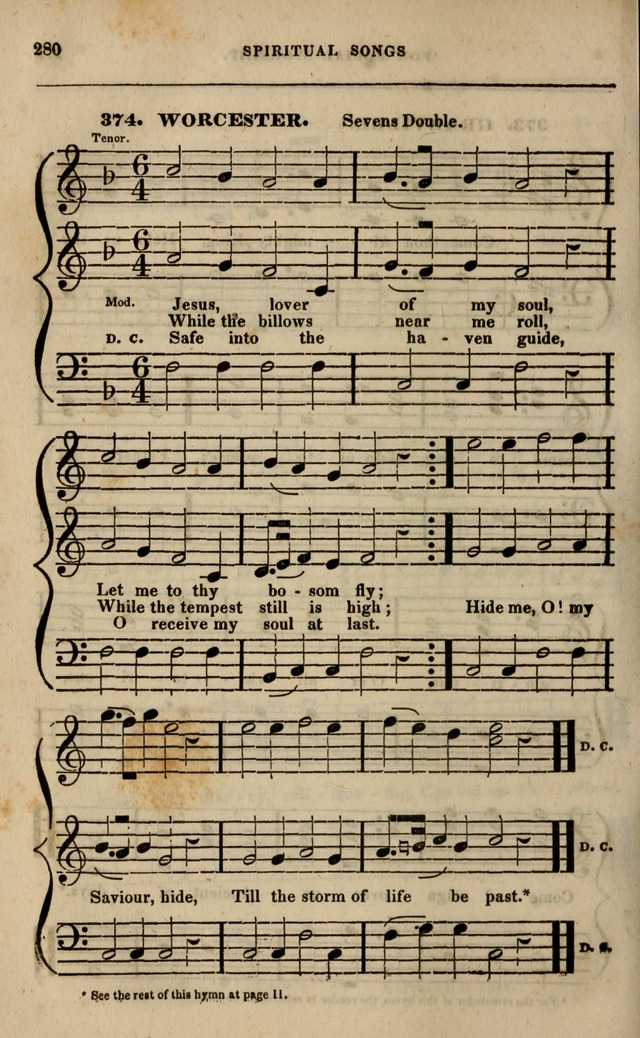 Spiritual songs, for social worship: adapted to the use of families and private circles in seasons of revival, to missionary meetings, to the monthly concert, and other occasions of special interest page 285