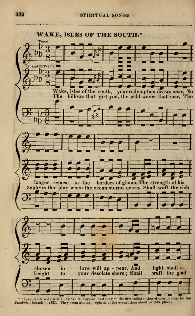 Spiritual songs, for social worship: adapted to the use of families and private circles in seasons of revival, to missionary meetings, to the monthly concert, and other occasions of special interest page 307