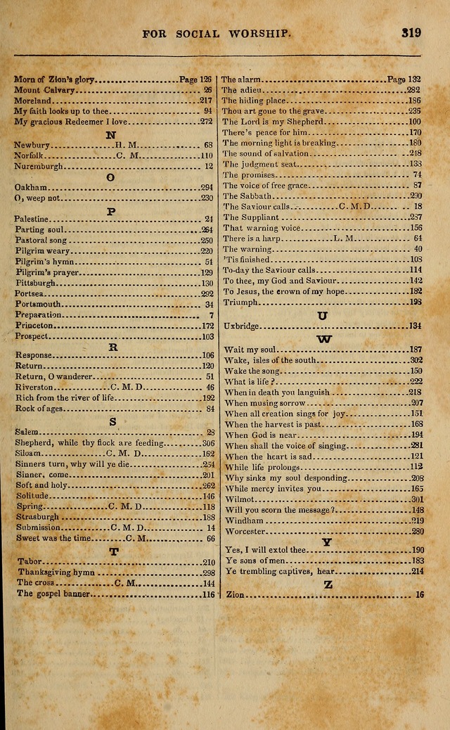 Spiritual songs, for social worship: adapted to the use of families and private circles in seasons of revival, to missionary meetings, to the monthly concert, and other occasions of special interest page 324