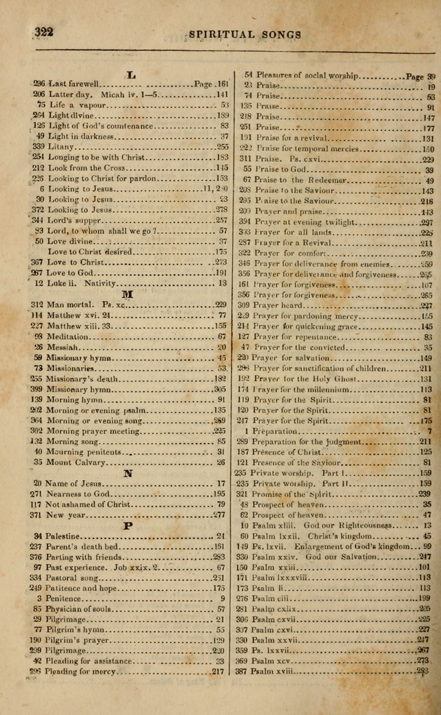 Spiritual songs, for social worship: adapted to the use of families and private circles in seasons of revival, to missionary meetings, to the monthly concert, and other occasions of special interest page 327