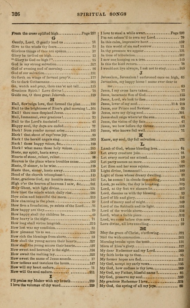 Spiritual songs, for social worship: adapted to the use of families and private circles in seasons of revival, to missionary meetings, to the monthly concert, and other occasions of special interest page 331