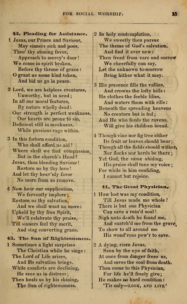 Spiritual songs, for social worship: adapted to the use of families and private circles in seasons of revival, to missionary meetings, to the monthly concert, and other occasions of special interest page 38