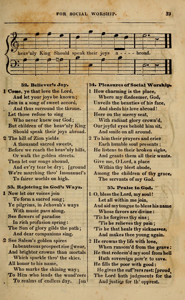Spiritual songs, for social worship: adapted to the use of families and private circles in seasons of revival, to missionary meetings, to the monthly concert, and other occasions of special interest page 44