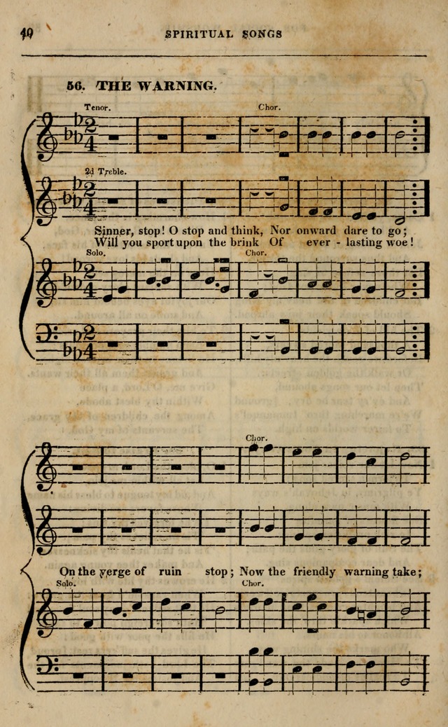 Spiritual songs, for social worship: adapted to the use of families and private circles in seasons of revival, to missionary meetings, to the monthly concert, and other occasions of special interest page 45
