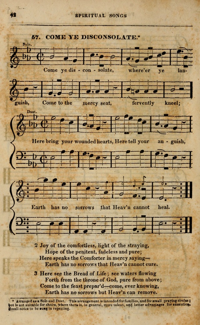 Spiritual songs, for social worship: adapted to the use of families and private circles in seasons of revival, to missionary meetings, to the monthly concert, and other occasions of special interest page 47
