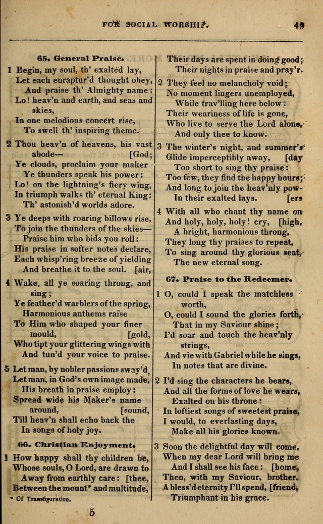 Spiritual songs, for social worship: adapted to the use of families and private circles in seasons of revival, to missionary meetings, to the monthly concert, and other occasions of special interest page 54