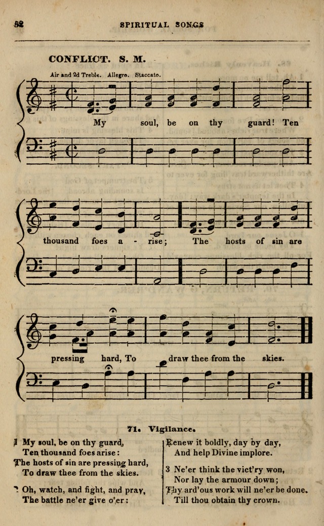 Spiritual songs, for social worship: adapted to the use of families and private circles in seasons of revival, to missionary meetings, to the monthly concert, and other occasions of special interest page 57