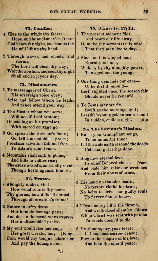 Spiritual songs, for social worship: adapted to the use of families and private circles in seasons of revival, to missionary meetings, to the monthly concert, and other occasions of special interest page 58