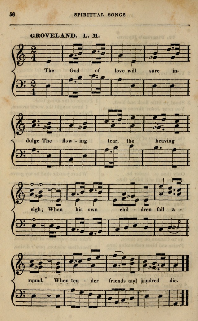 Spiritual songs, for social worship: adapted to the use of families and private circles in seasons of revival, to missionary meetings, to the monthly concert, and other occasions of special interest page 61