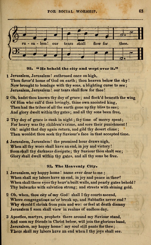 Spiritual songs, for social worship: adapted to the use of families and private circles in seasons of revival, to missionary meetings, to the monthly concert, and other occasions of special interest page 68