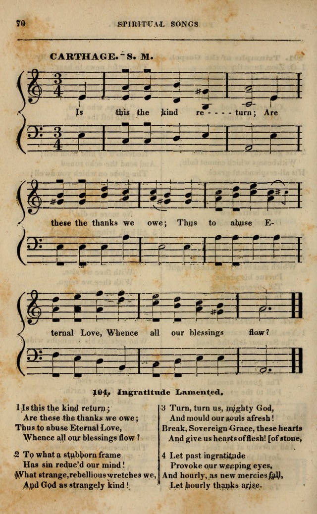 Spiritual songs, for social worship: adapted to the use of families and private circles in seasons of revival, to missionary meetings, to the monthly concert, and other occasions of special interest page 75