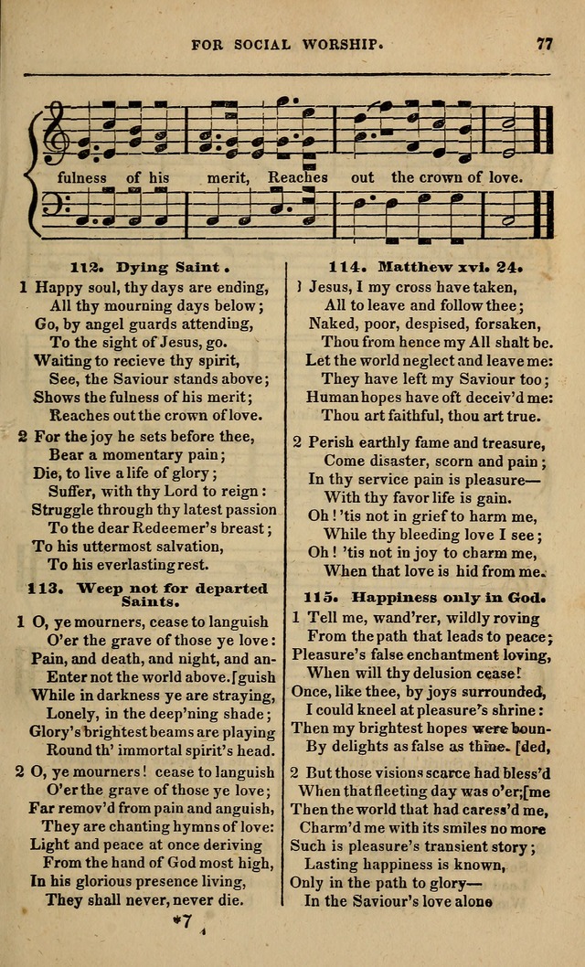 Spiritual songs, for social worship: adapted to the use of families and private circles in seasons of revival, to missionary meetings, to the monthly concert, and other occasions of special interest page 82