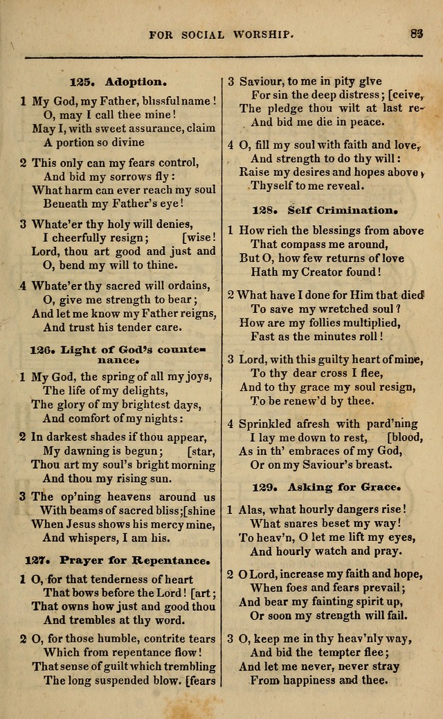 Spiritual songs, for social worship: adapted to the use of families and private circles in seasons of revival, to missionary meetings, to the monthly concert, and other occasions of special interest page 88