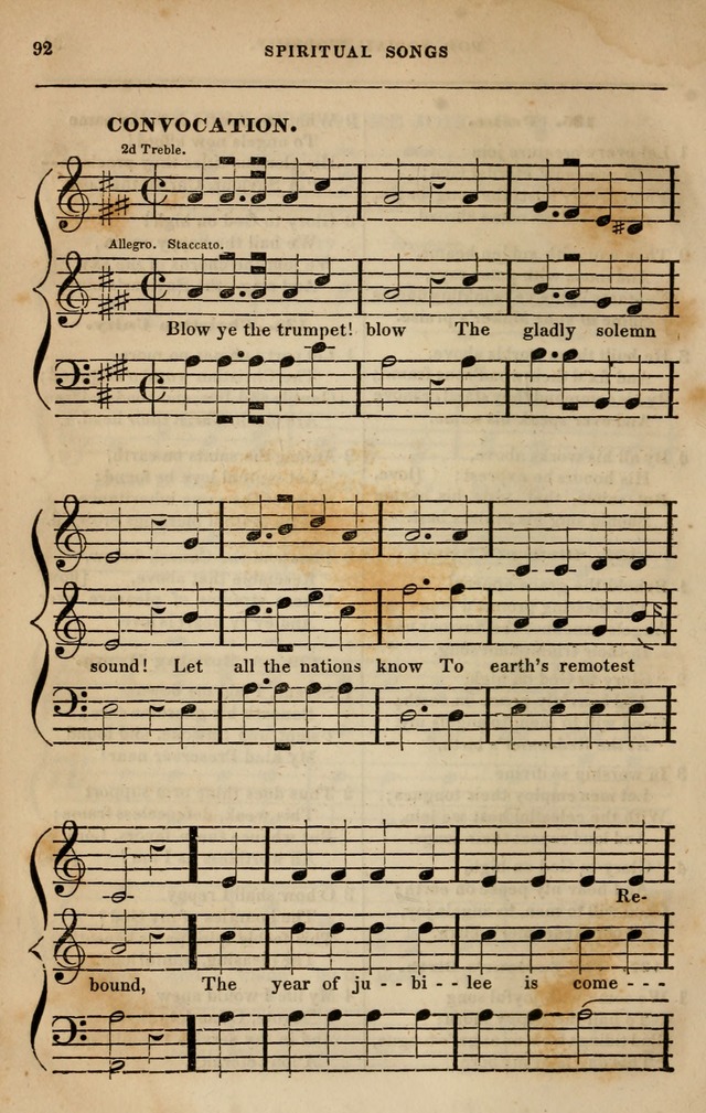 Spiritual songs, for social worship: adapted to the use of families and private circles in seasons of revival, to missionary meetings, to the monthly concert, and other occasions of special interest page 101
