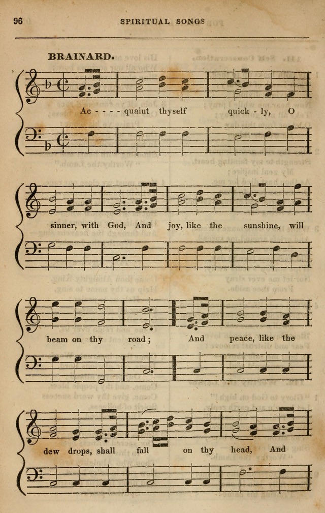 Spiritual songs, for social worship: adapted to the use of families and private circles in seasons of revival, to missionary meetings, to the monthly concert, and other occasions of special interest page 105