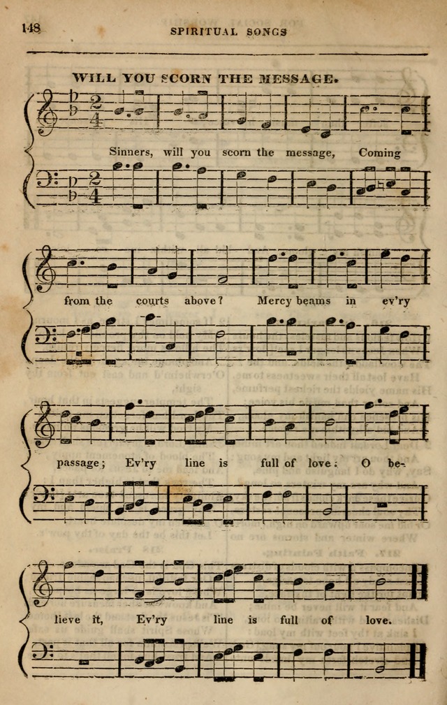 Spiritual songs, for social worship: adapted to the use of families and private circles in seasons of revival, to missionary meetings, to the monthly concert, and other occasions of special interest page 157