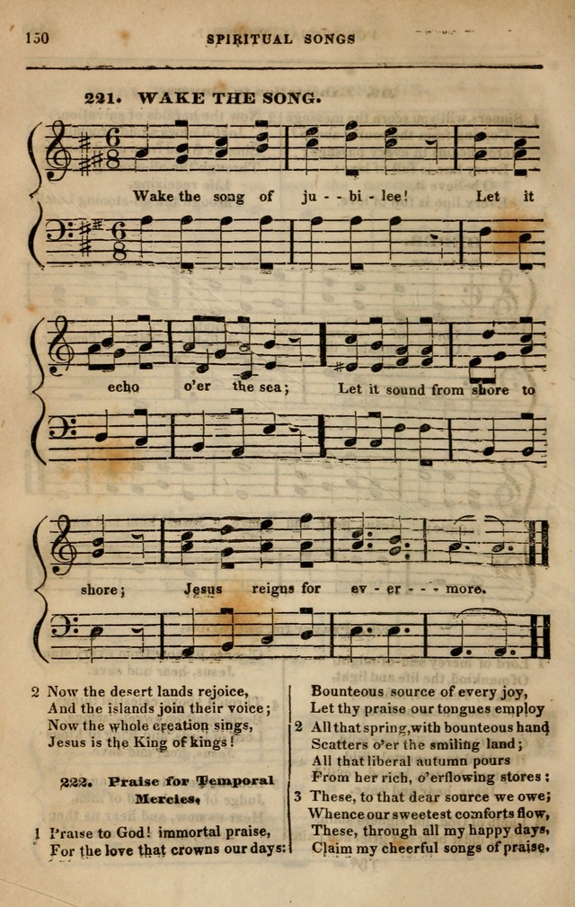 Spiritual songs, for social worship: adapted to the use of families and private circles in seasons of revival, to missionary meetings, to the monthly concert, and other occasions of special interest page 159