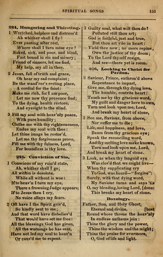 Spiritual songs, for social worship: adapted to the use of families and private circles in seasons of revival, to missionary meetings, to the monthly concert, and other occasions of special interest page 162