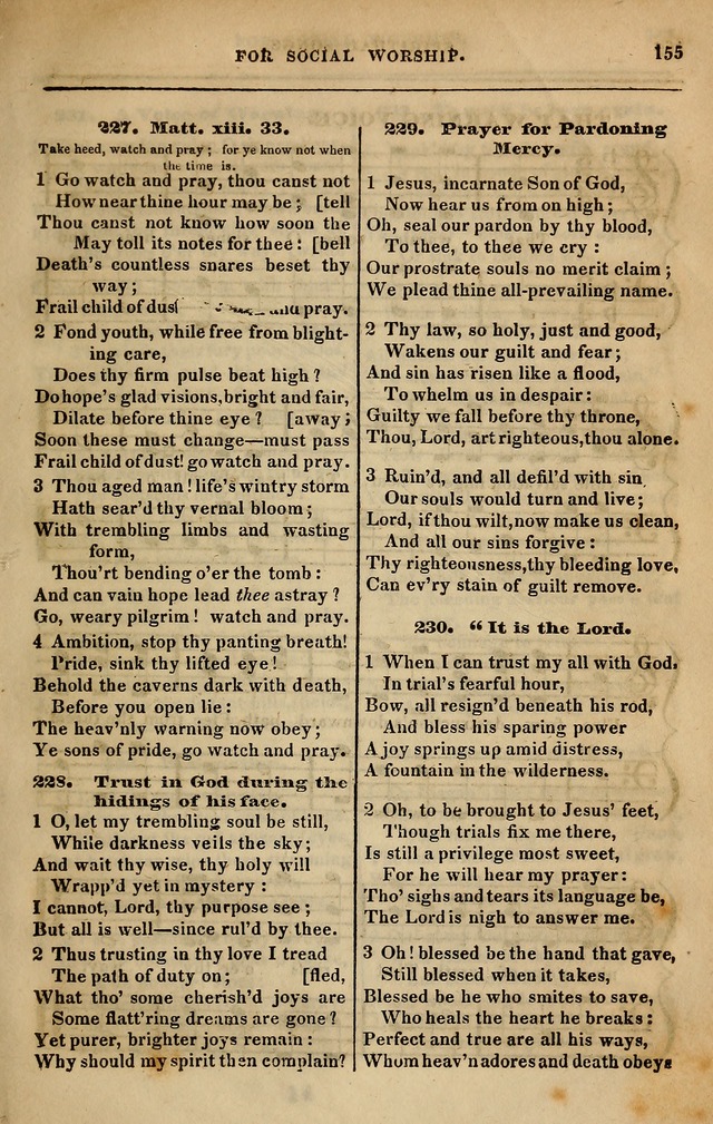 Spiritual songs, for social worship: adapted to the use of families and private circles in seasons of revival, to missionary meetings, to the monthly concert, and other occasions of special interest page 164
