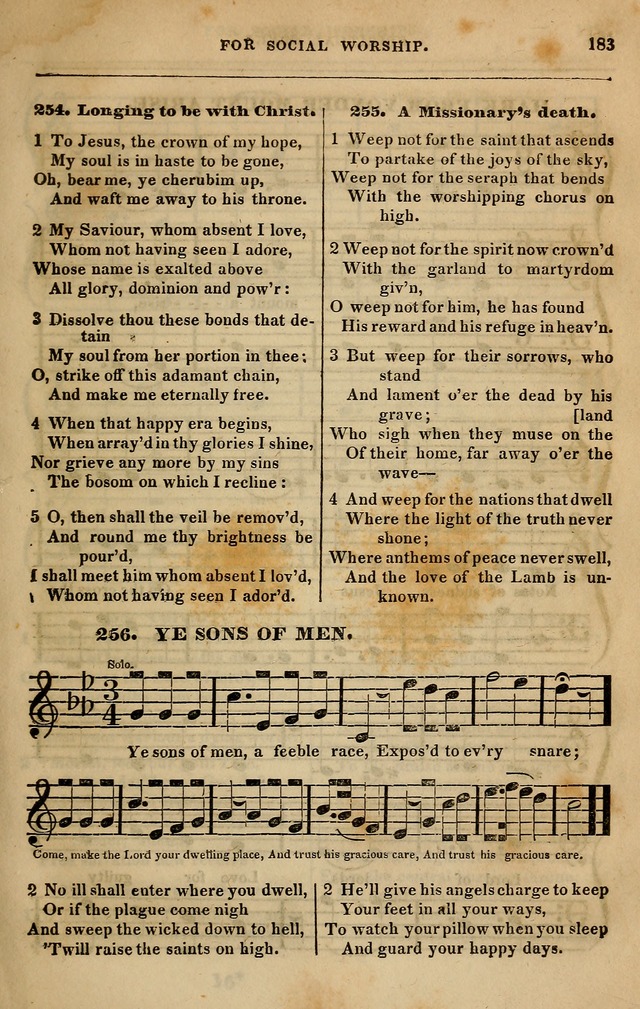 Spiritual songs, for social worship: adapted to the use of families and private circles in seasons of revival, to missionary meetings, to the monthly concert, and other occasions of special interest page 192