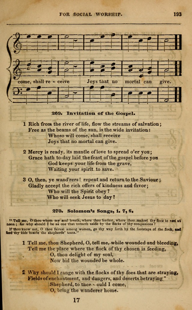 Spiritual songs, for social worship: adapted to the use of families and private circles in seasons of revival, to missionary meetings, to the monthly concert, and other occasions of special interest page 202