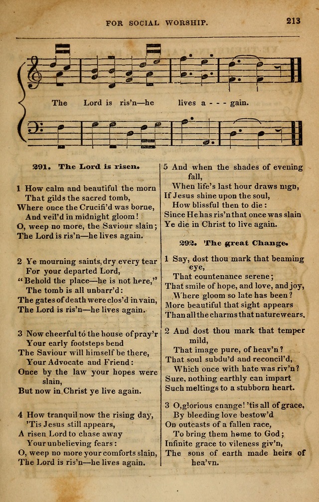 Spiritual songs, for social worship: adapted to the use of families and private circles in seasons of revival, to missionary meetings, to the monthly concert, and other occasions of special interest page 222