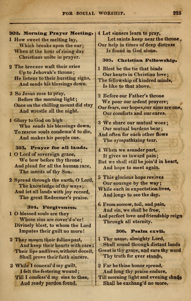 Spiritual songs, for social worship: adapted to the use of families and private circles in seasons of revival, to missionary meetings, to the monthly concert, and other occasions of special interest page 234
