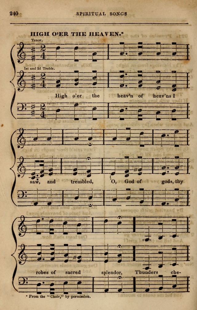 Spiritual songs, for social worship: adapted to the use of families and private circles in seasons of revival, to missionary meetings, to the monthly concert, and other occasions of special interest page 249