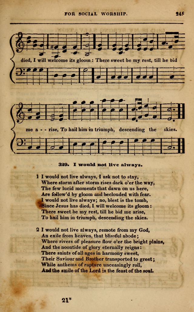 Spiritual songs, for social worship: adapted to the use of families and private circles in seasons of revival, to missionary meetings, to the monthly concert, and other occasions of special interest page 254
