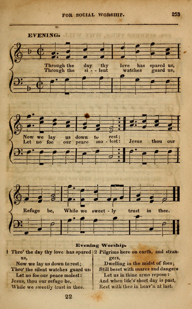 Spiritual songs, for social worship: adapted to the use of families and private circles in seasons of revival, to missionary meetings, to the monthly concert, and other occasions of special interest page 262