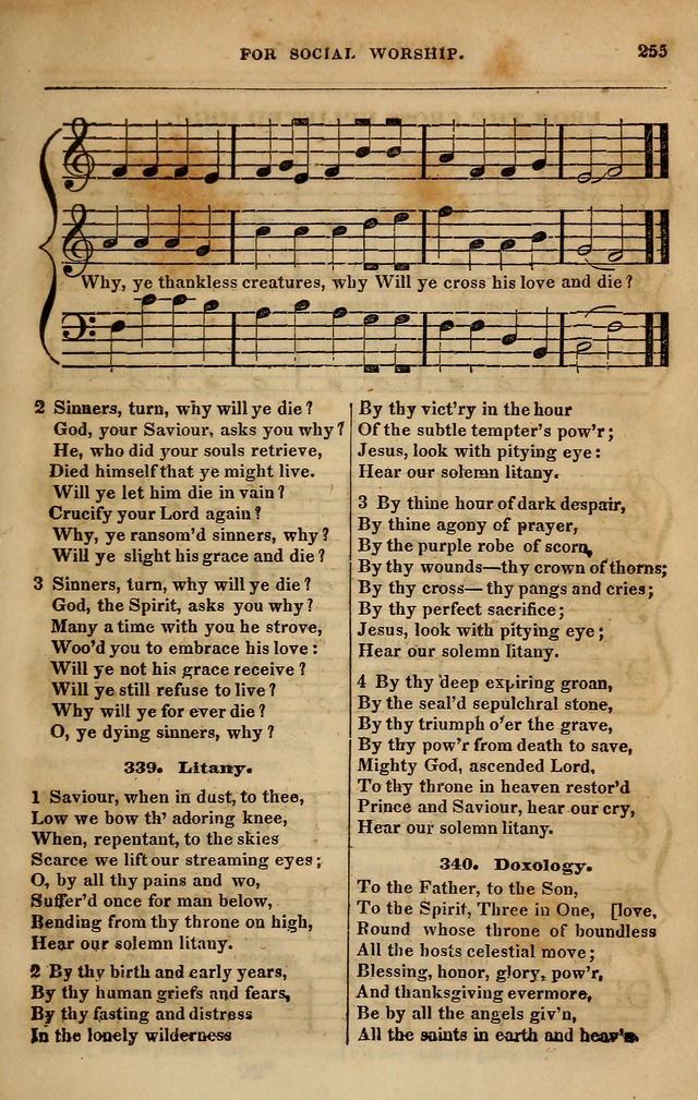 Spiritual songs, for social worship: adapted to the use of families and private circles in seasons of revival, to missionary meetings, to the monthly concert, and other occasions of special interest page 264