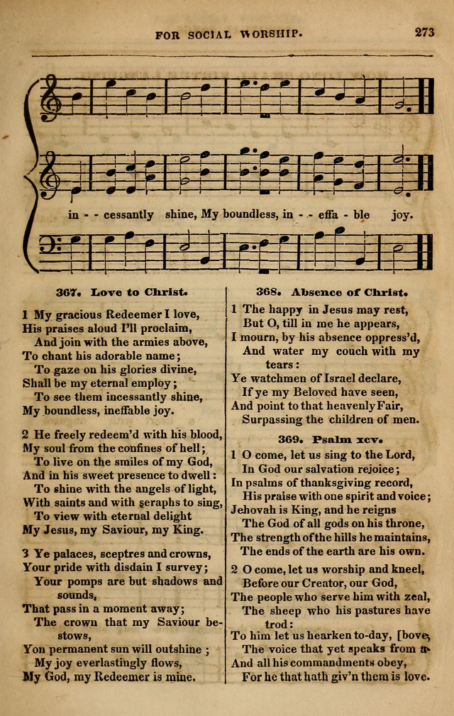 Spiritual songs, for social worship: adapted to the use of families and private circles in seasons of revival, to missionary meetings, to the monthly concert, and other occasions of special interest page 282