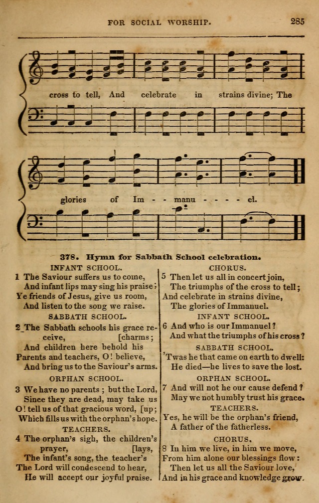 Spiritual songs, for social worship: adapted to the use of families and private circles in seasons of revival, to missionary meetings, to the monthly concert, and other occasions of special interest page 294