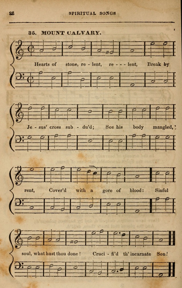 Spiritual songs, for social worship: adapted to the use of families and private circles in seasons of revival, to missionary meetings, to the monthly concert, and other occasions of special interest page 33
