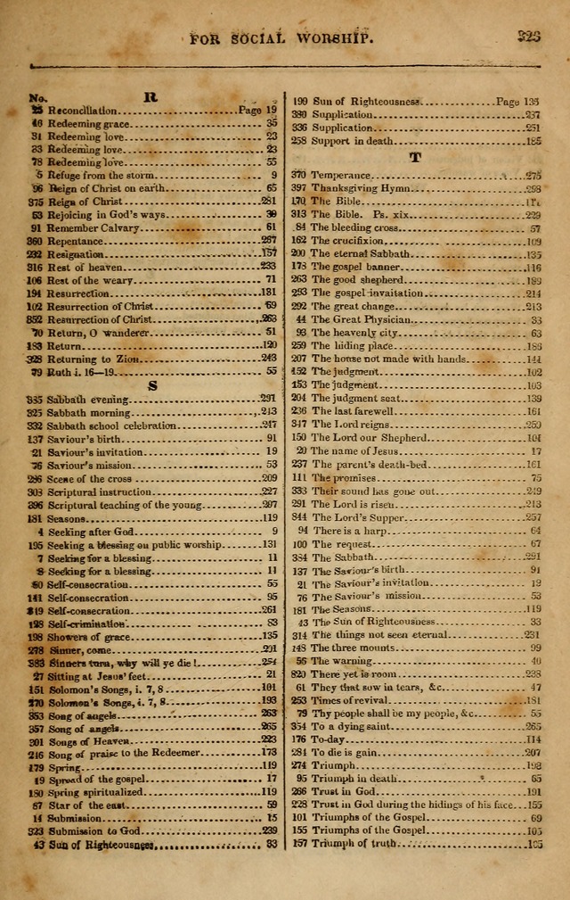 Spiritual songs, for social worship: adapted to the use of families and private circles in seasons of revival, to missionary meetings, to the monthly concert, and other occasions of special interest page 332