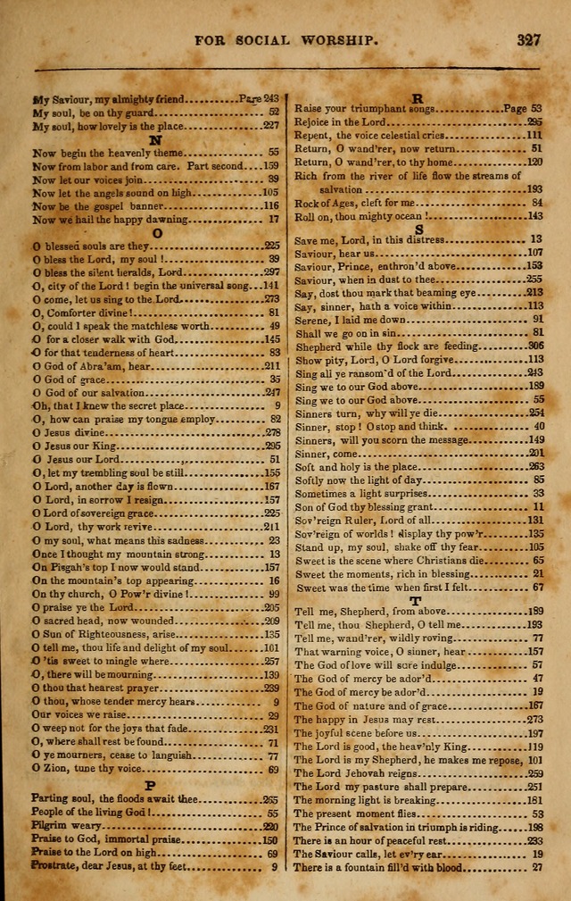 Spiritual songs, for social worship: adapted to the use of families and private circles in seasons of revival, to missionary meetings, to the monthly concert, and other occasions of special interest page 336