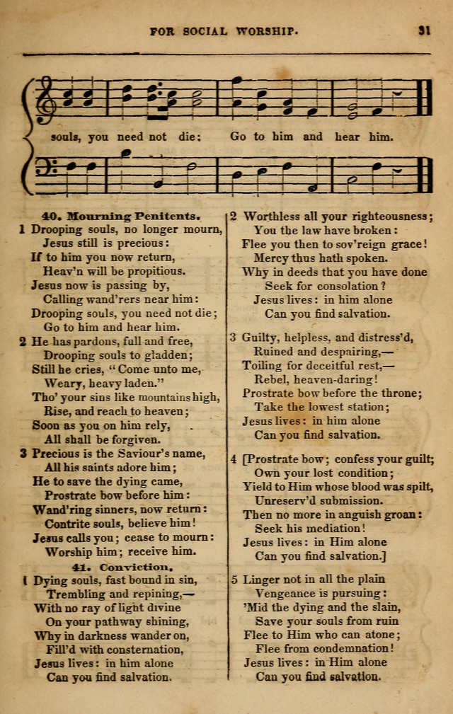 Spiritual songs, for social worship: adapted to the use of families and private circles in seasons of revival, to missionary meetings, to the monthly concert, and other occasions of special interest page 38