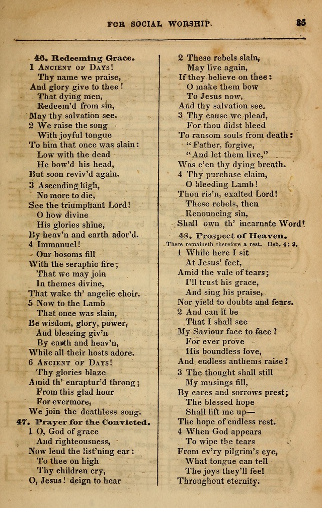 Spiritual songs, for social worship: adapted to the use of families and private circles in seasons of revival, to missionary meetings, to the monthly concert, and other occasions of special interest page 42