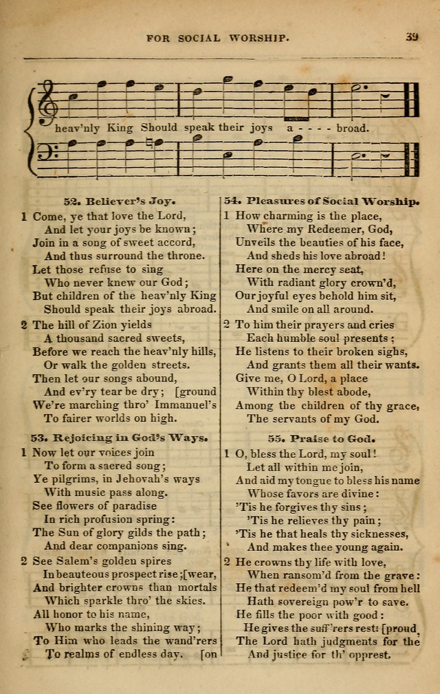 Spiritual songs, for social worship: adapted to the use of families and private circles in seasons of revival, to missionary meetings, to the monthly concert, and other occasions of special interest page 46