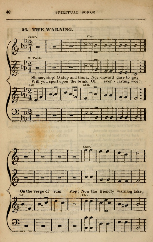 Spiritual songs, for social worship: adapted to the use of families and private circles in seasons of revival, to missionary meetings, to the monthly concert, and other occasions of special interest page 47