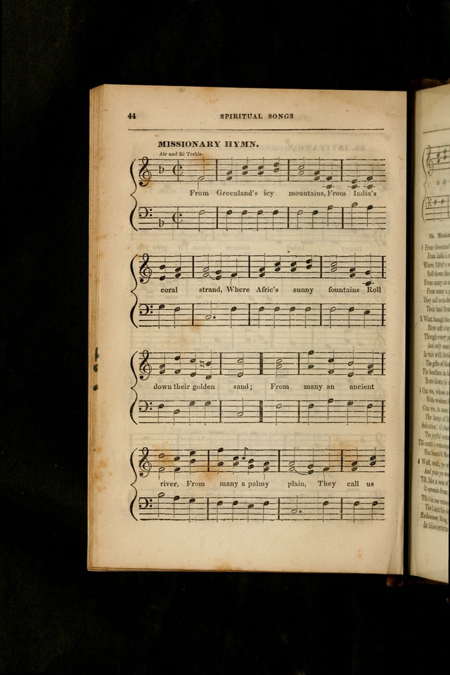 Spiritual songs, for social worship: adapted to the use of families and private circles in seasons of revival, to missionary meetings, to the monthly concert, and other occasions of special interest page 49