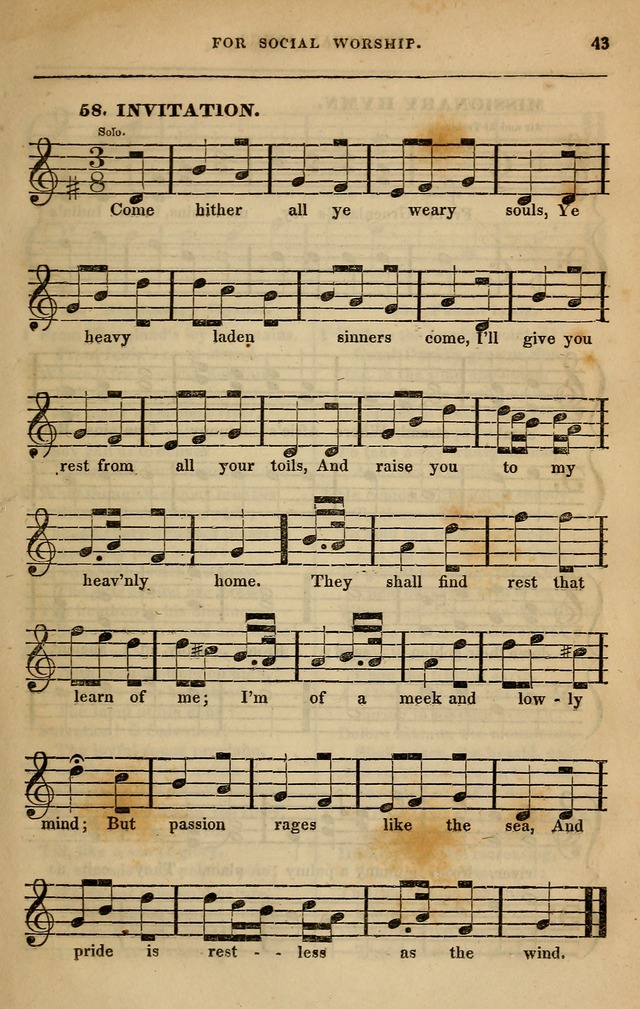 Spiritual songs, for social worship: adapted to the use of families and private circles in seasons of revival, to missionary meetings, to the monthly concert, and other occasions of special interest page 52