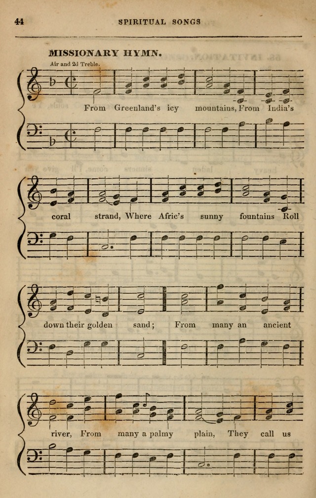 Spiritual songs, for social worship: adapted to the use of families and private circles in seasons of revival, to missionary meetings, to the monthly concert, and other occasions of special interest page 53