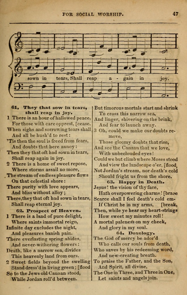 Spiritual songs, for social worship: adapted to the use of families and private circles in seasons of revival, to missionary meetings, to the monthly concert, and other occasions of special interest page 56