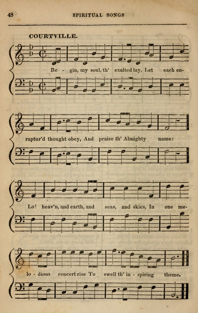 Spiritual songs, for social worship: adapted to the use of families and private circles in seasons of revival, to missionary meetings, to the monthly concert, and other occasions of special interest page 57