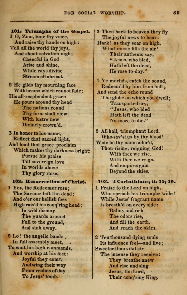 Spiritual songs, for social worship: adapted to the use of families and private circles in seasons of revival, to missionary meetings, to the monthly concert, and other occasions of special interest page 78