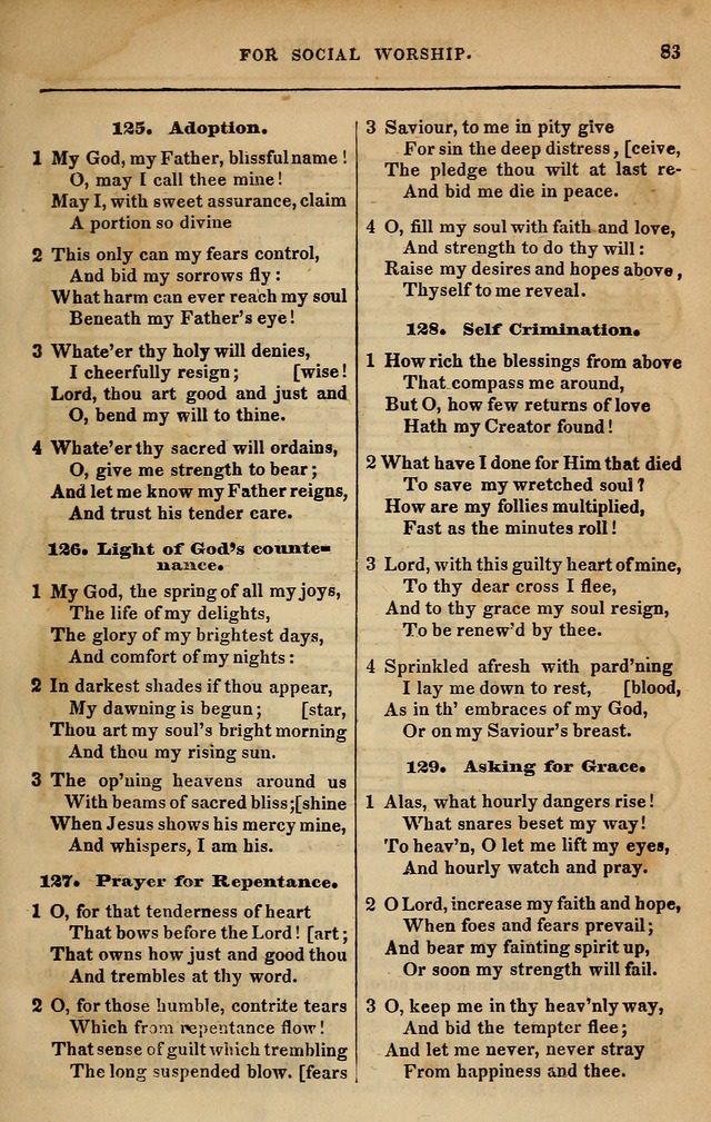 Spiritual songs, for social worship: adapted to the use of families and private circles in seasons of revival, to missionary meetings, to the monthly concert, and other occasions of special interest page 92